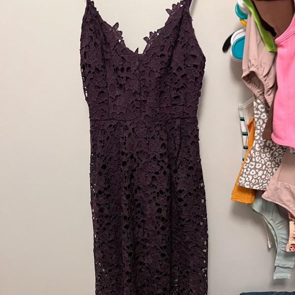 NWT ASTR Deep Purple MIDI Dress - Picture 8 of 10